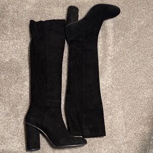 Stuart Weitzman Black  Suede Boots